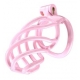 Lock Cobra Cyclone Spiral Chastity Cage PINK BENT L