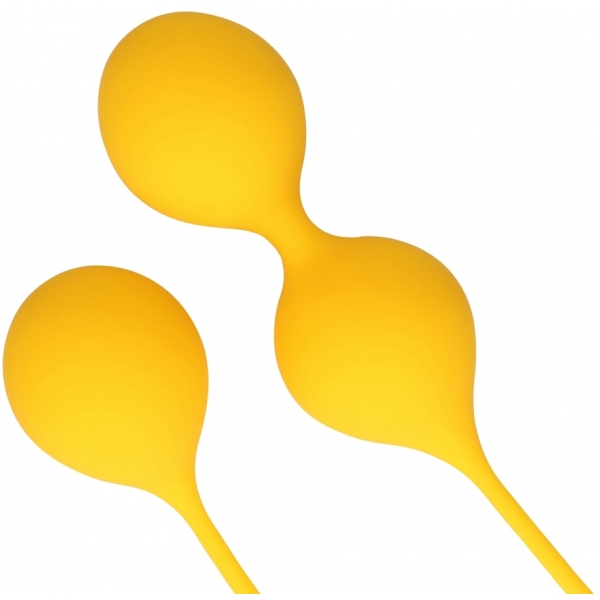 Silicone Kegel Balls Training Yellow