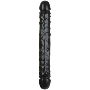 Doc Johnson Cabeçalho duplo Dildo 30.5 x 3.8 cm Preto