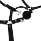 Ball gag with nose hook Gag Noise Black