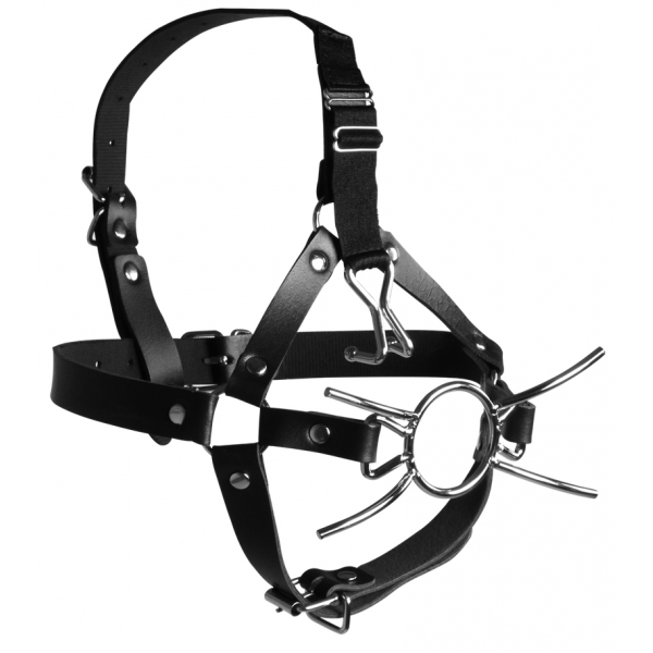 Knebel mit Nasenhaken Gag Cross schwarz