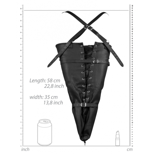 Zwart Arm-Hemd met Kanten Omhoog