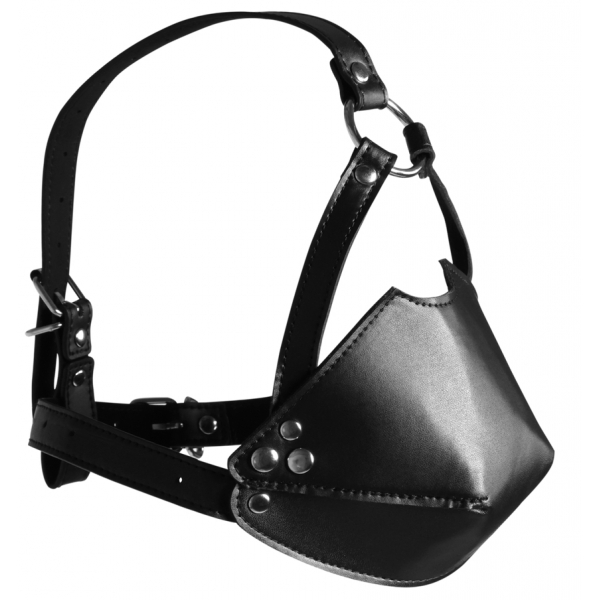 Maulkorb mit Knebel Head Harness Schwarz