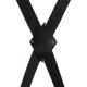Blackcross door bondage cross, black