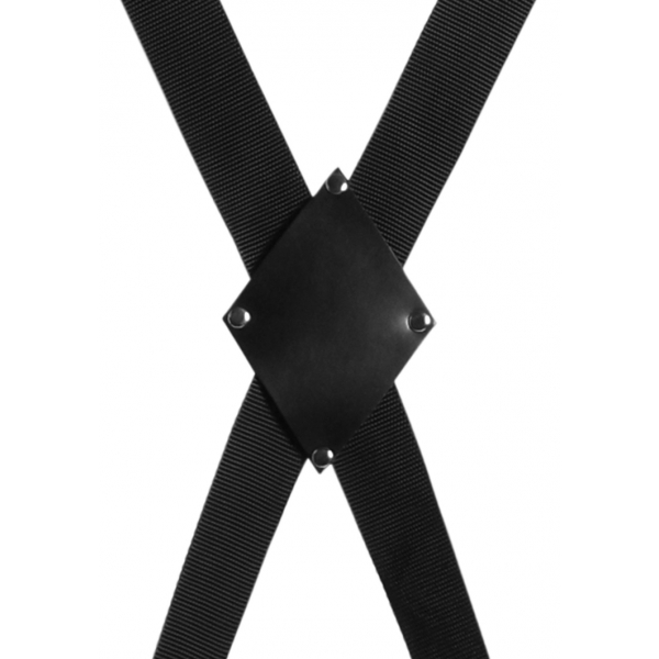 Bondage-Kreuz für Tür Blackcross Schwarz