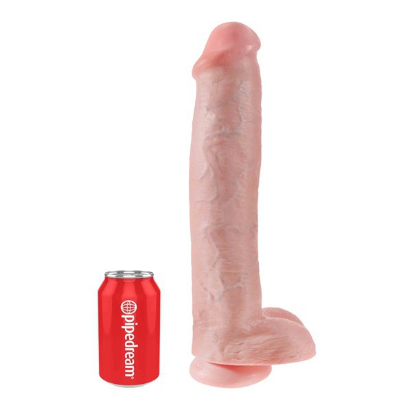 King Cock With Balls 38.10 cm. (15.00 inch) - Flesh