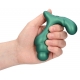 Stacked Prostate Stimulator 10 x 3.6 cm Metallic green