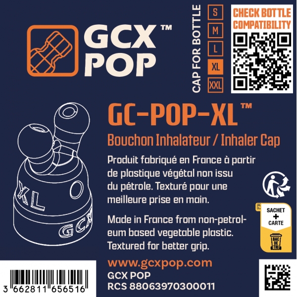 Bouchon Inhalateur d'Arôme GC-POP™ Taille XL