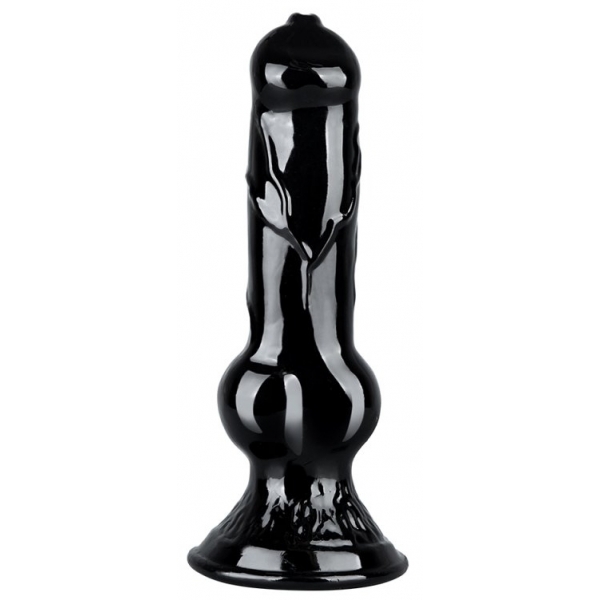 Wolf Dog Jelly Dildo Plug BLACK XL