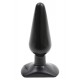 Butt Plug Smooth 12 x 3.8 cm Black