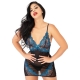 Royal Blue Floral Babydoll