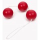 Triple Geisha Balls Vermelho 3,5 cm