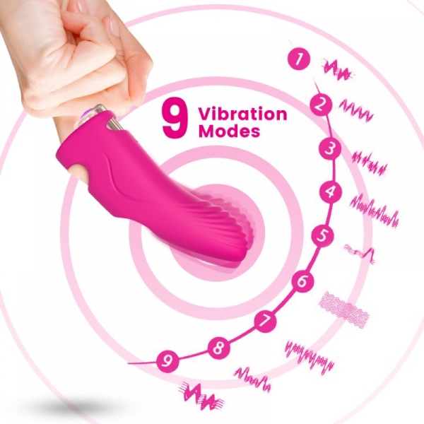 Aurora Finger Vibrator PINK WIRELESS