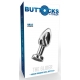 Vibrating Metal Buttplug M Silver