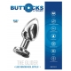 Vibrating Metal Buttplug L Silver