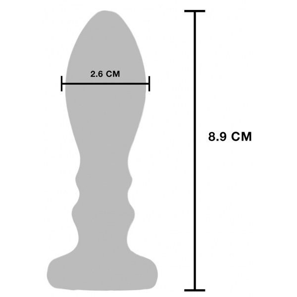 Plug vibrante The Slider M 7,8 x 2,6 cm