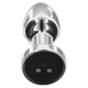 Vibrating Metal Buttplug S Silver