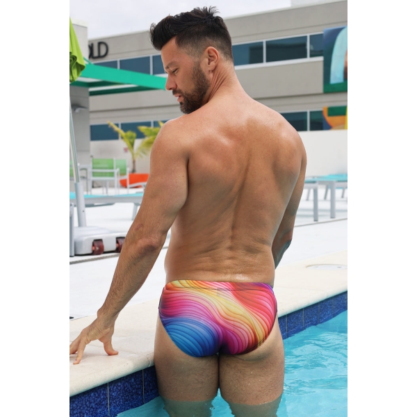 Unicorn Rainbow swim trunks