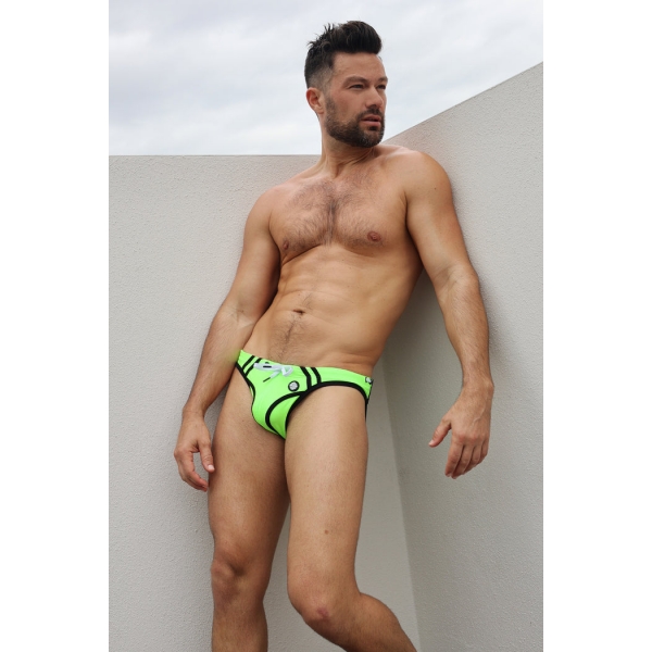 Slip da bagno Expose Verde neon