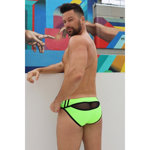 Slip da bagno Expose Verde neon