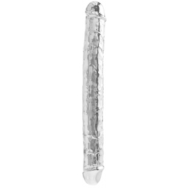 Doppeldildo Diamond Dick 34 x 3.8cm Transparent