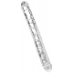 Double Dildo Diamond Dick 34 x 3.8cm Transparent