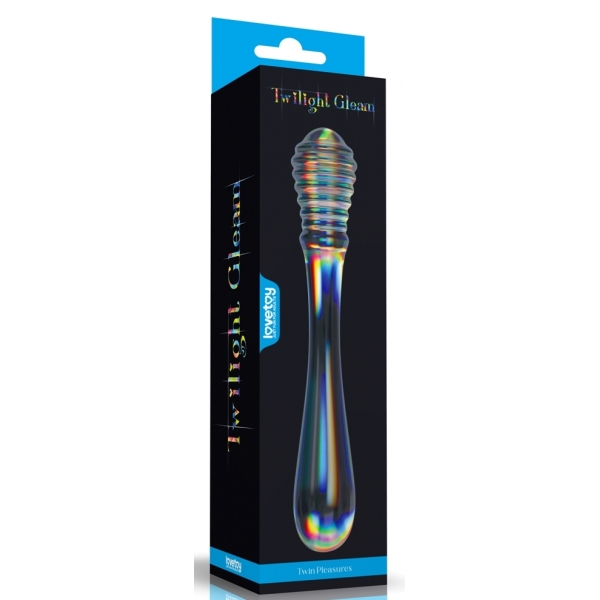 Twin Pleasures Glass Dildo 20 x 3.6cm Transparent