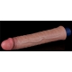 Vibrating dildo Softee Wizz 21 x 4cm Brown