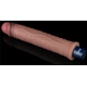 Softee Bizz vibrerende dildo 20 x 3,7 cm Bruin