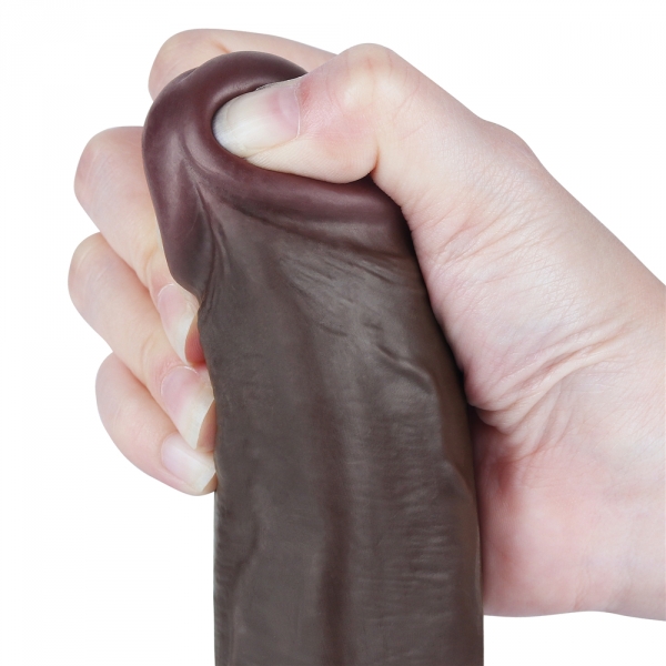 Dildo Skin Deslizante 16 x 4,2 cm Preto