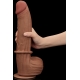 Dildo a pelle scorrevole 23 x 6 cm marrone