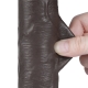 Consolador Piel Deslizante 17 x 4cm Negro