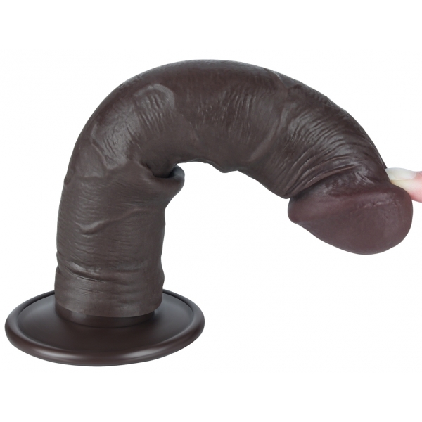 Dildo Skin Deslizante 17 x 4cm Preto