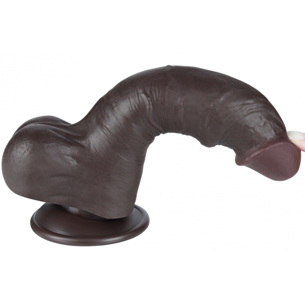 Dildo Skin Deslizante 14,5 x 4cm Preto