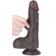 Dildo a pelle scorrevole 13 x 3,7 cm nero