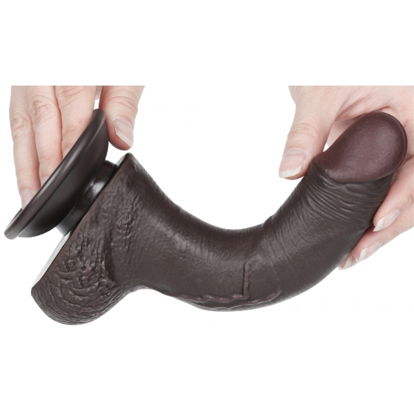 Dildo a pelle scorrevole 14 x 3,5 cm nero