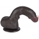 Dildo a pelle scorrevole 14 x 3,5 cm nero