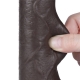 Dildo a pelle scorrevole 12 x 3,7 cm nero