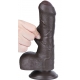 Dildo a pelle scorrevole 12 x 3,7 cm nero