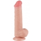 Dildo com bolsa de pele deslizante 15 x 4,5cm