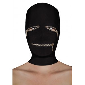 Ouch! Black SM balaclava with closures