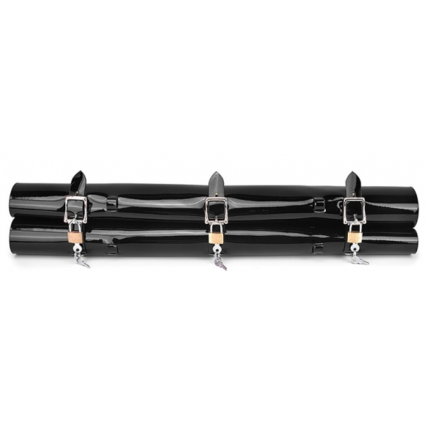 Patent Leather Bondage Kit 11pcs set BLACK