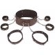 8-Piece Waistband Restraint Set BROWN