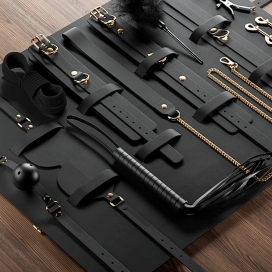 LuxuryFantasy Bondage Sets Restraint Kits BLACK