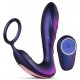 Hueman Black Hole Anillo de pene vibrador + Plug 11 x 3.3cm