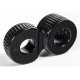 Ballstretcher Zizi Trainer Anillo Doble 25 mm Negro