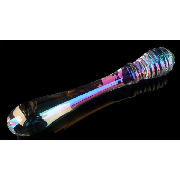 Twin Pleasures Glass Dildo 20 x 3.6cm Transparent