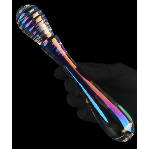 Twin Pleasures Glazen Dildo 20 x 3,6cm Helder