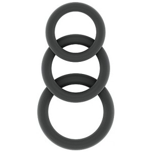 Sono Lot of 3 Sono Silicone Cockrings n°25 Grey