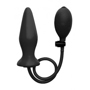 Ouch! Plug gonflable Silicone Ouch ! 10 x 4.3 cm Noir